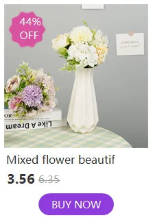 Artificial Flowers Real touch Lily branch real looking white fake Flowers flores for Wedding Garden Home Room Table Decoration