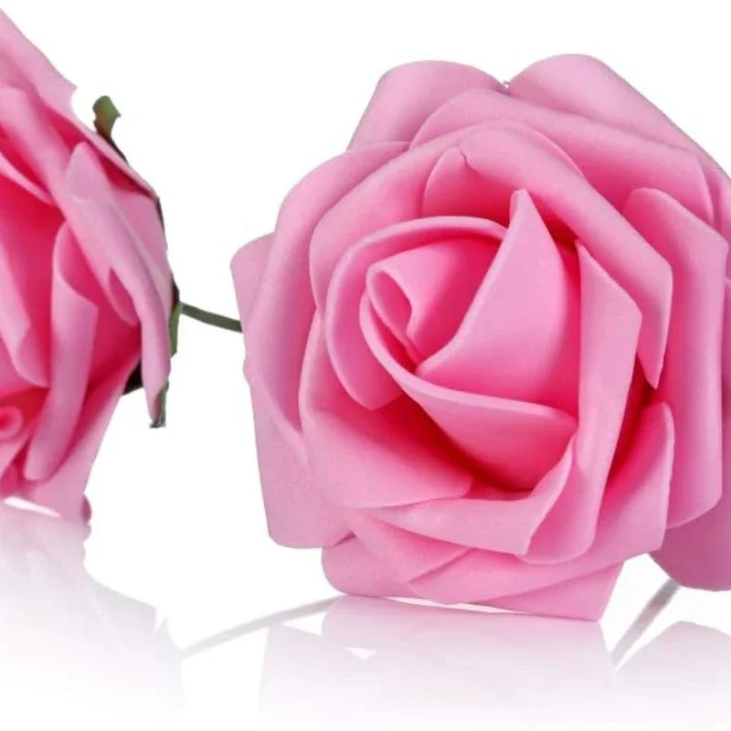 Artificial Flowers Fake Roses with Stems Wedding Bouquets Centerpieces Party Home Decor Realistic Fake Flowers for Arrangements