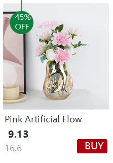 Artificial Flowers Cherry Blossoms Baby's Breath Gypsophila Fake Flowers DIY Wedding Home Vase Decoration Faux Flowers Branch