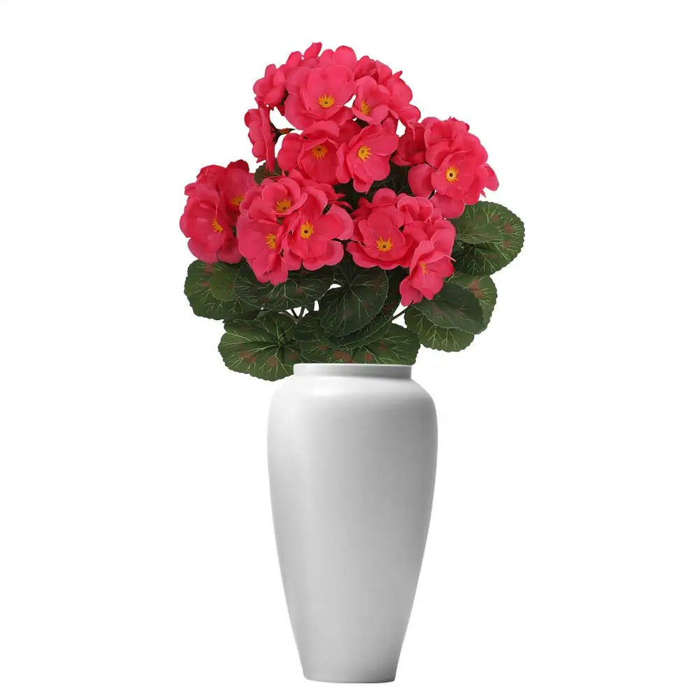 Artificial Geranium Flowers Wedding Bouquet Fake Flowers Silk Geranium Plants bouquet Home outdoor garden bonsai Decoration DIY